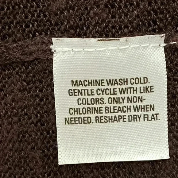 ❤️ Style & Co.  Brown Short Sleeved Sweater Medium - Picture 5 of 5